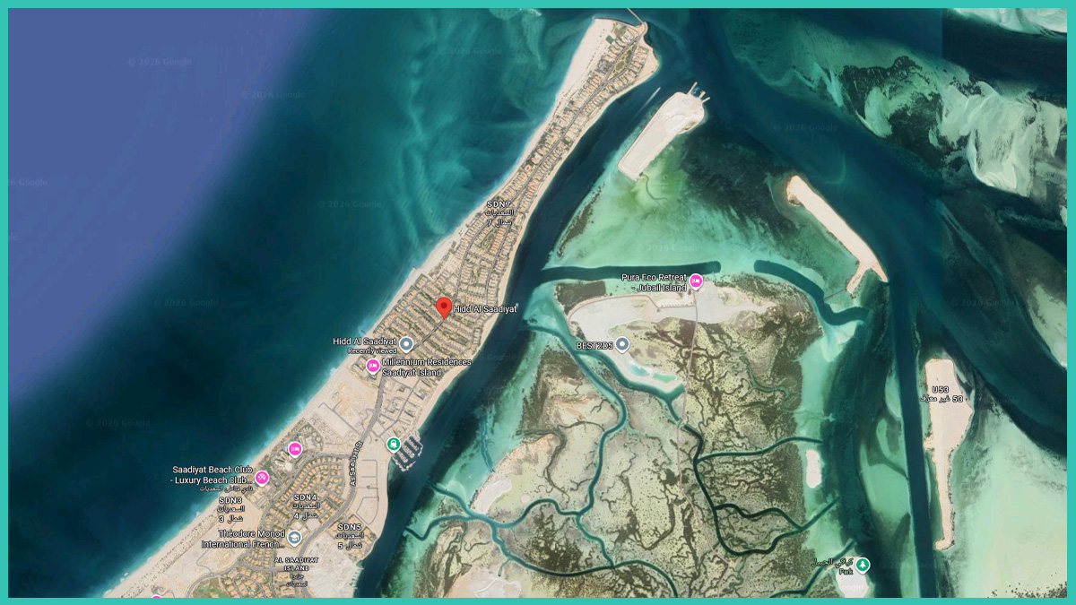 Hidd Al Saadiyat location map